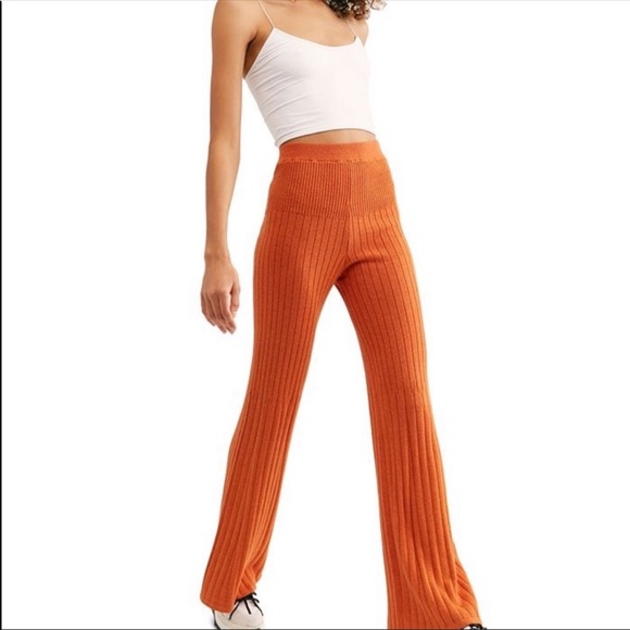 Free People Keep It Real Flare Pant Sunset Heather Size XS NWT - Picture 2 of 3